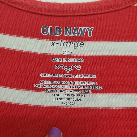 Old Navy red and white striped summer dress xl - Picture 3 of 4
